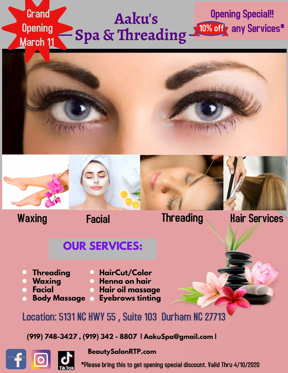 Aaku’s Spa & Threading