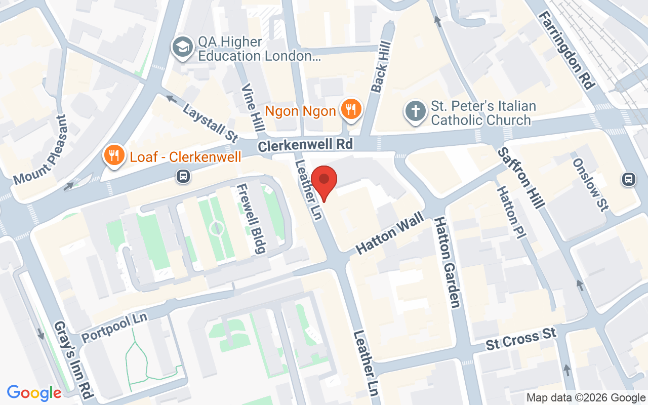 Map showing the location of Manifesto – London
