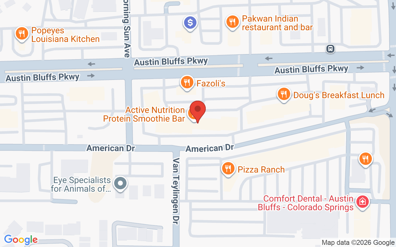 Map showing the location of Abana Salon LLC