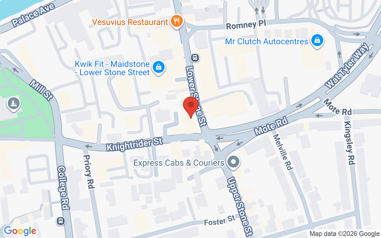 Map showing the location of Allure Laser Salon – Maidstone