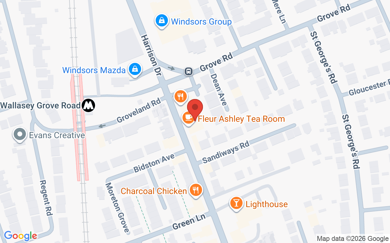 Map showing the location of Anna Roche Hairdressing