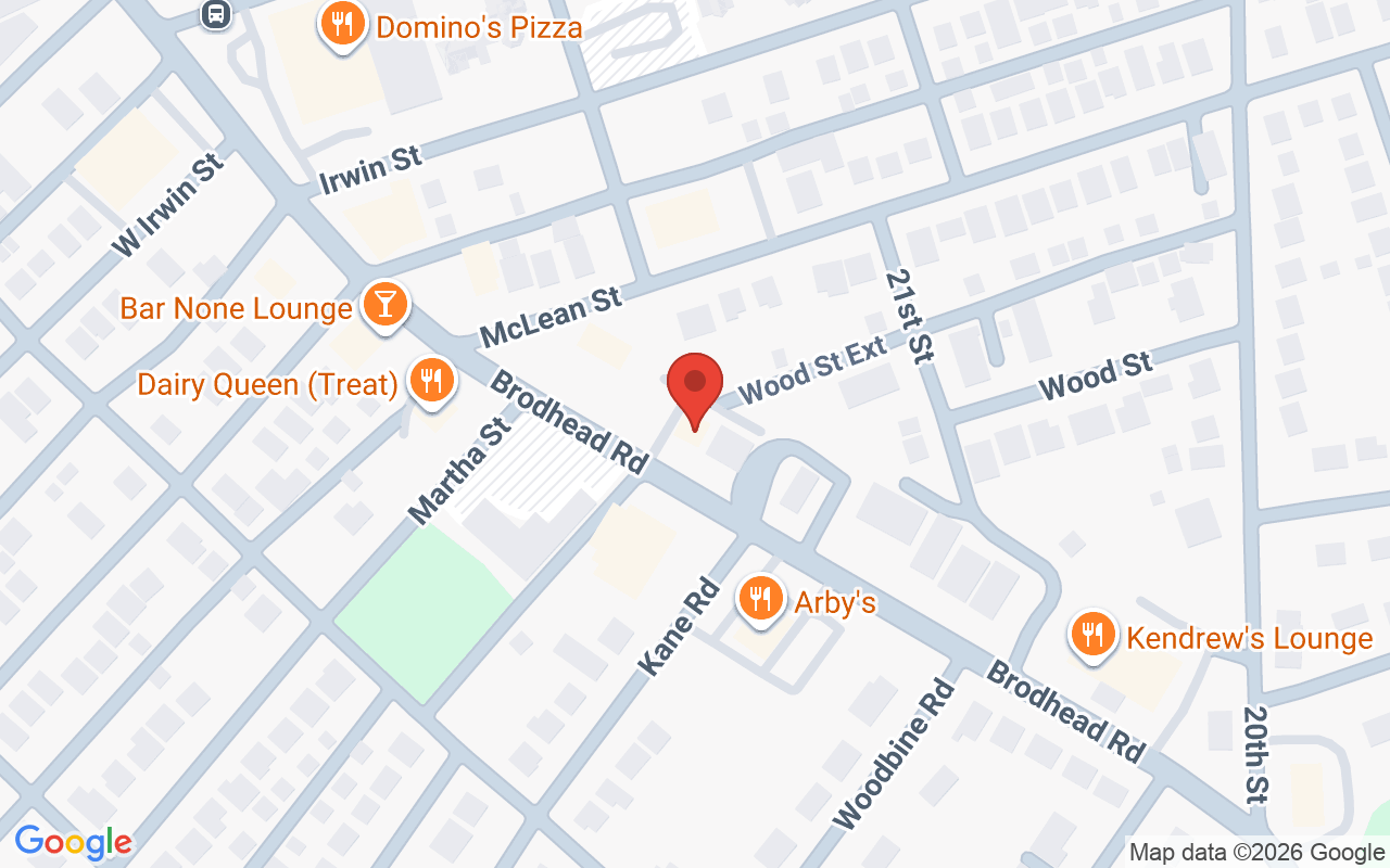 Map showing the location of Anna’s Salon Elite