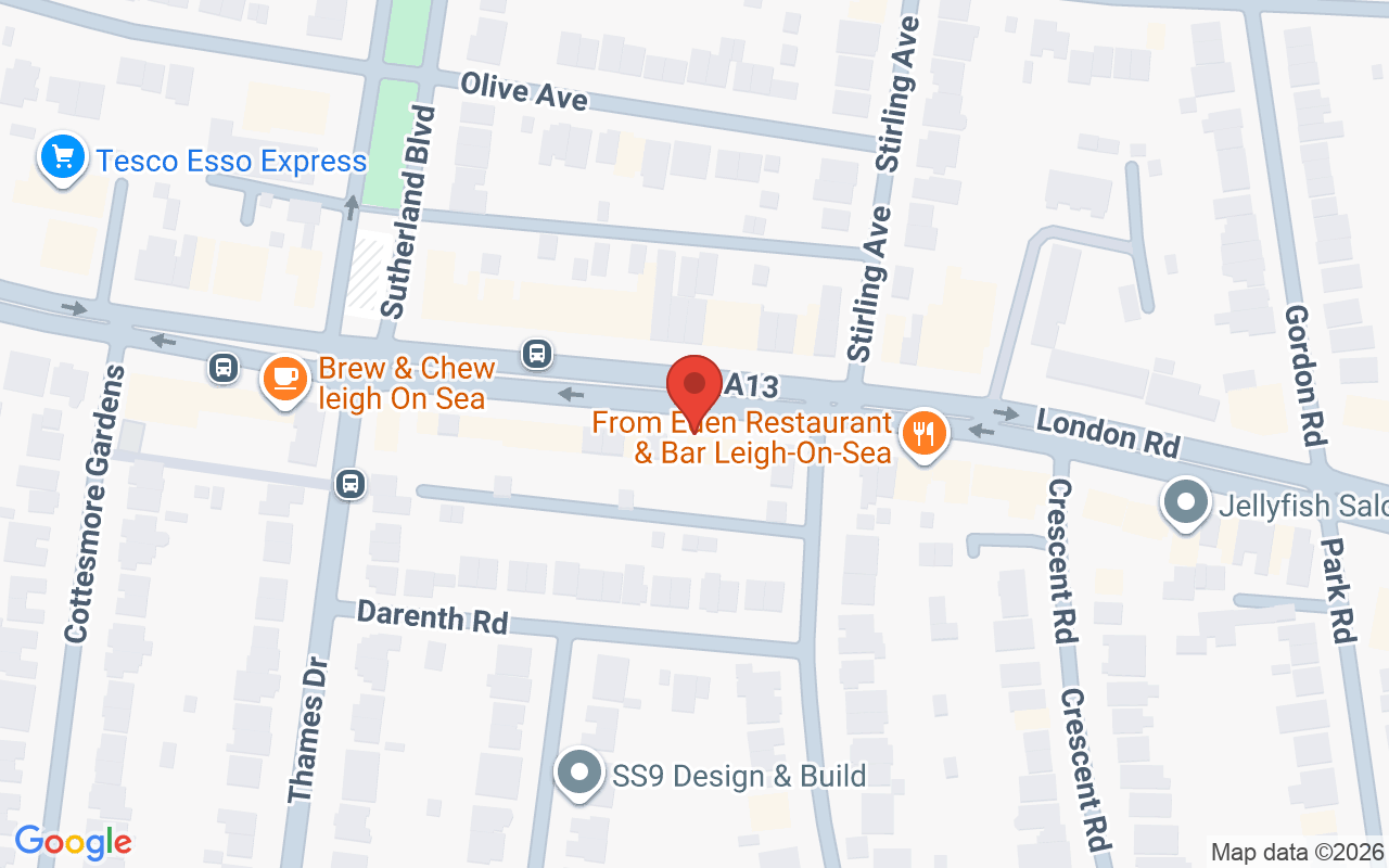 Map showing the location of Artisan Hair & Beauty