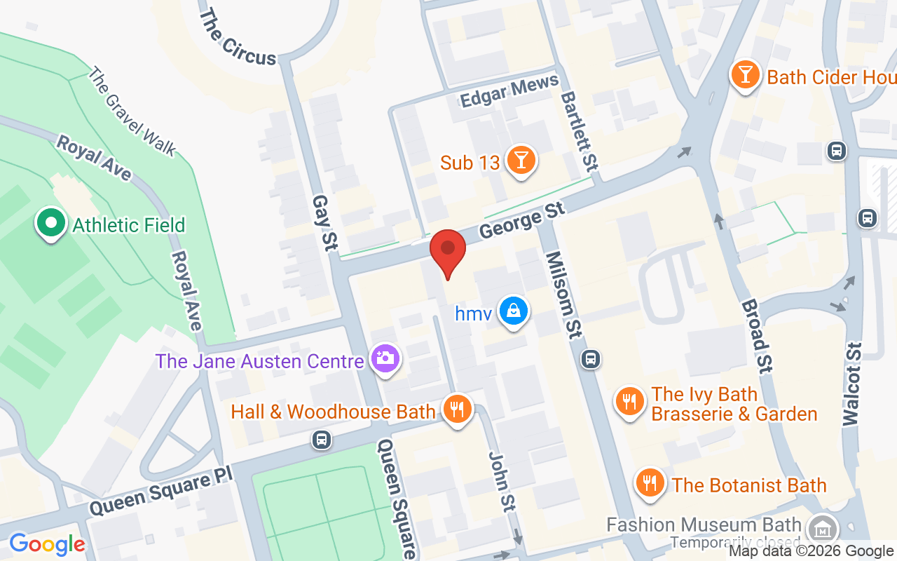 Map showing the location of Artizan – Bath