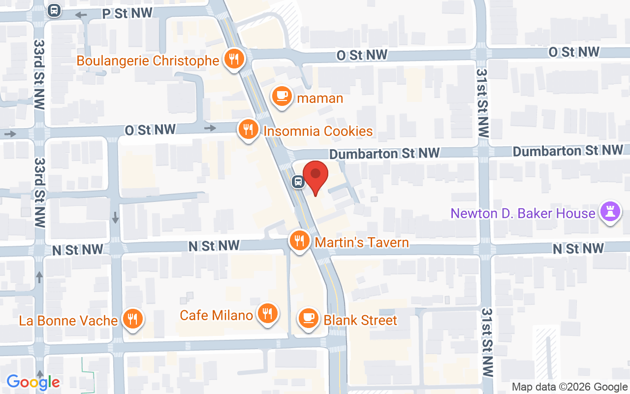 Map showing the location of Aveda Georgetown