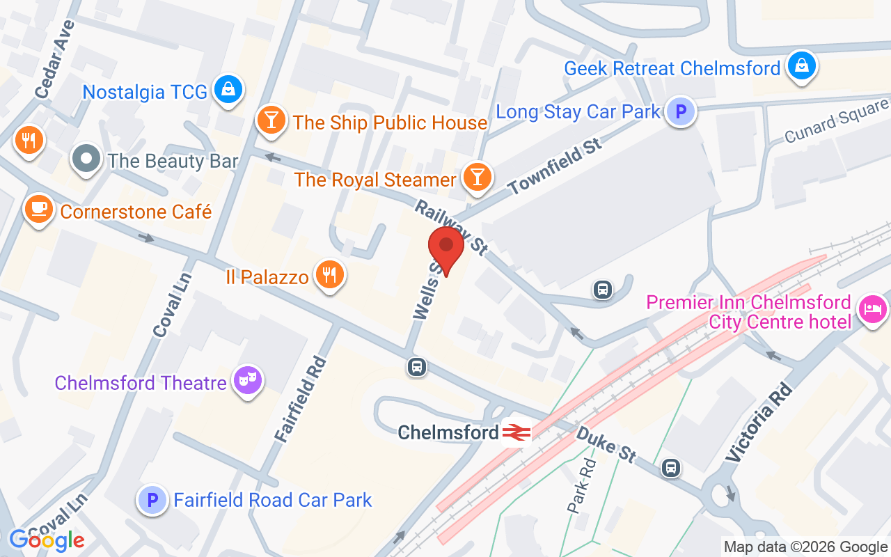 Map showing the location of Axis Studio For Hair