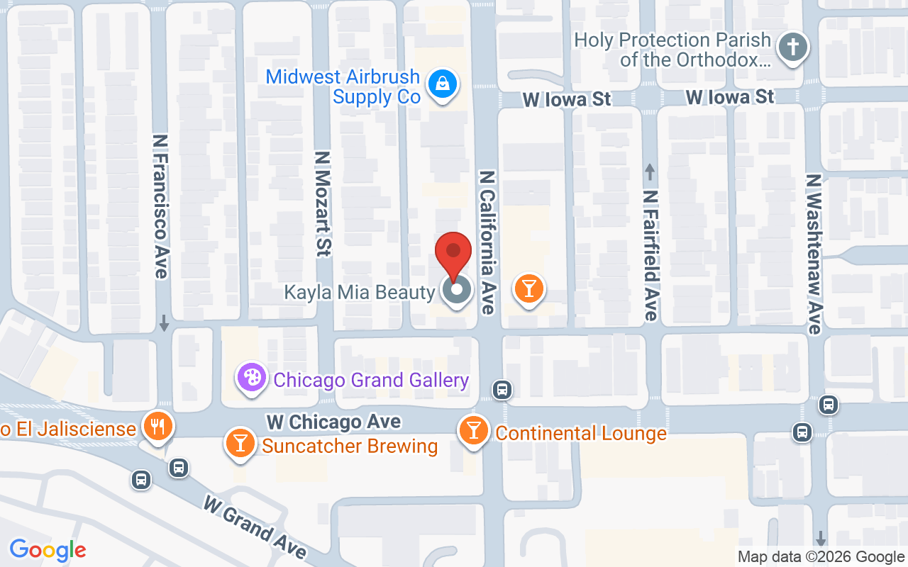 Map showing the location of Barnburee Face+Body Spa