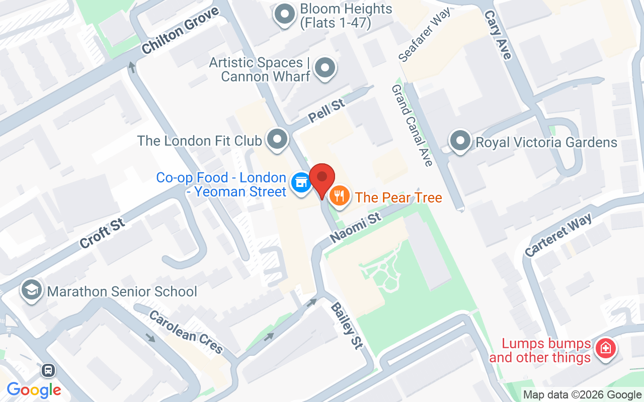 Map showing the location of Beauty Clinic Simone