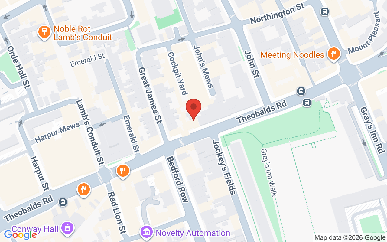 Map showing the location of Beauty in Bloomsbury