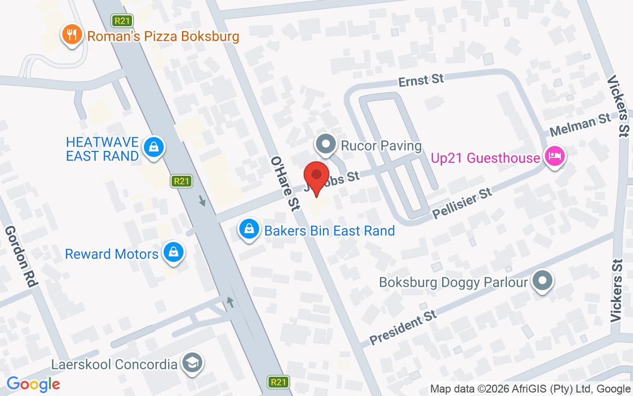 Map showing the location of Bellissima Beauty Lounge
