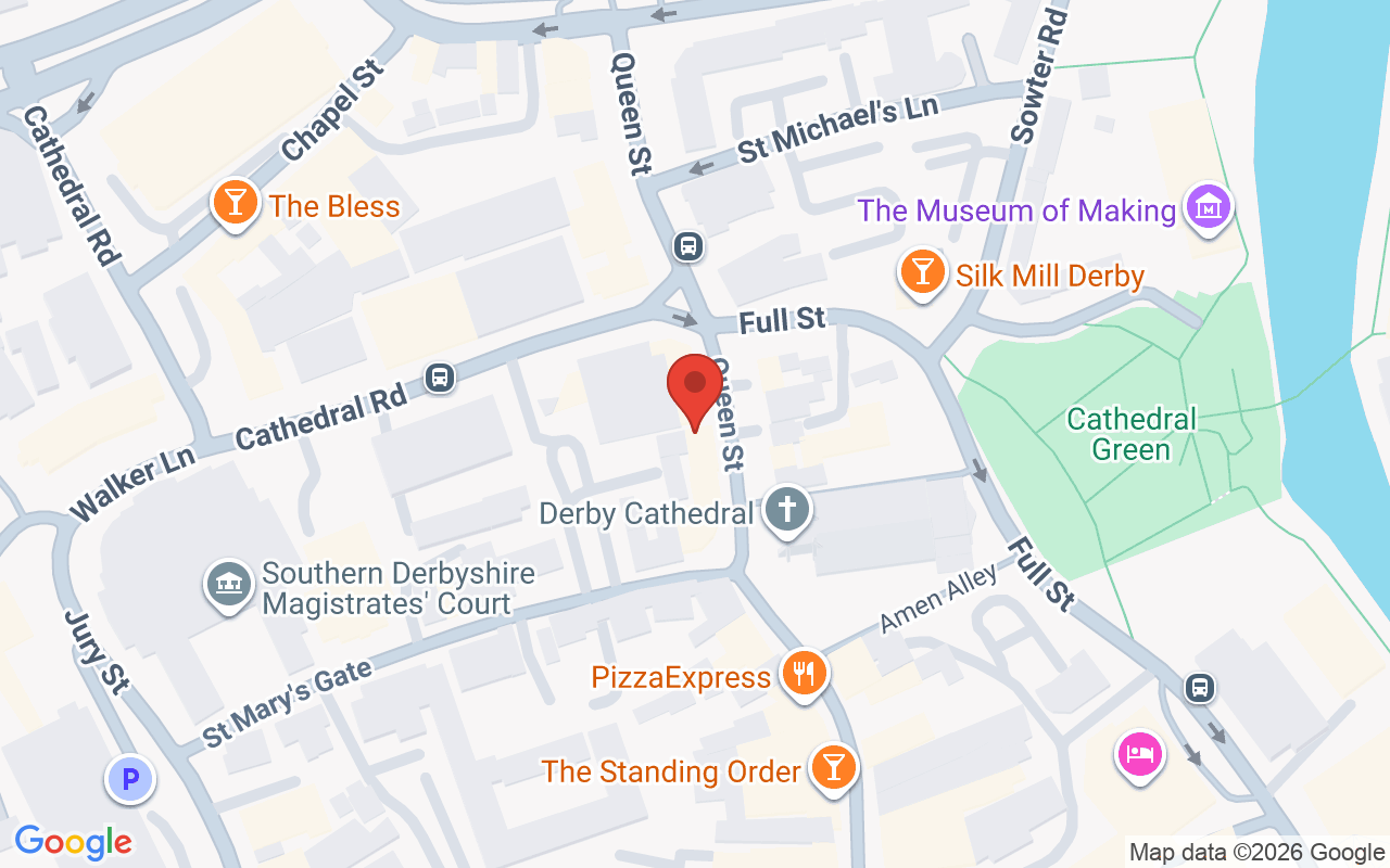 Map showing the location of Blend Salon