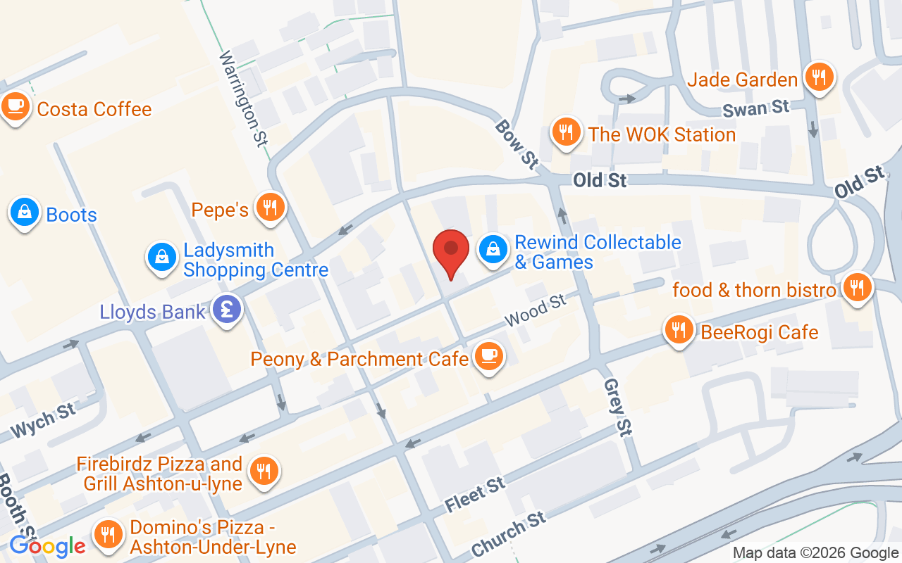 Map showing the location of Blisshairdesign