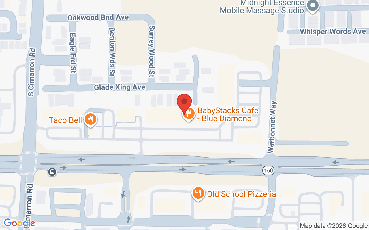 Map showing the location of Bloom Salon and Spa