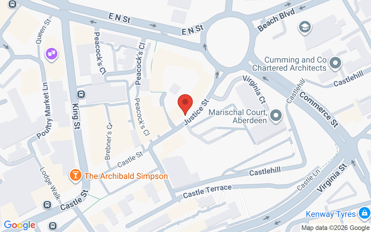 Map showing the location of Blush Hair Boutique