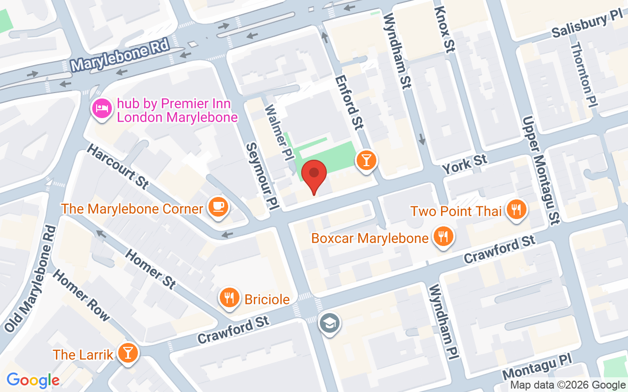 Map showing the location of Borciani London