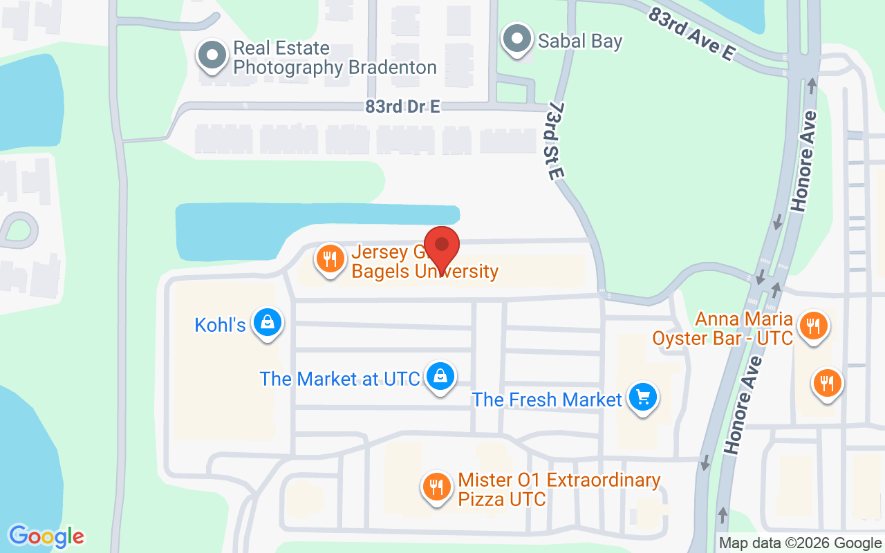 Map showing the location of Brandy’s Salon