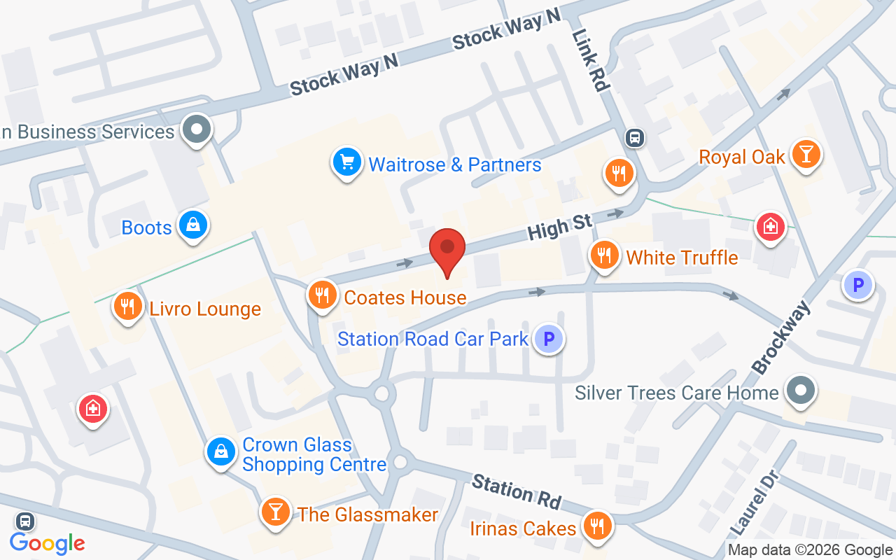 Map showing the location of Broadst.hair Nailsea