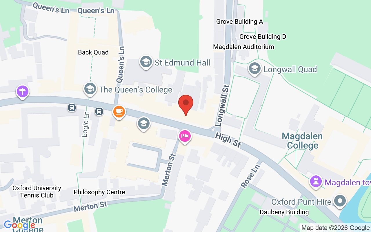 Map showing the location of Brothers Salon – Oxford