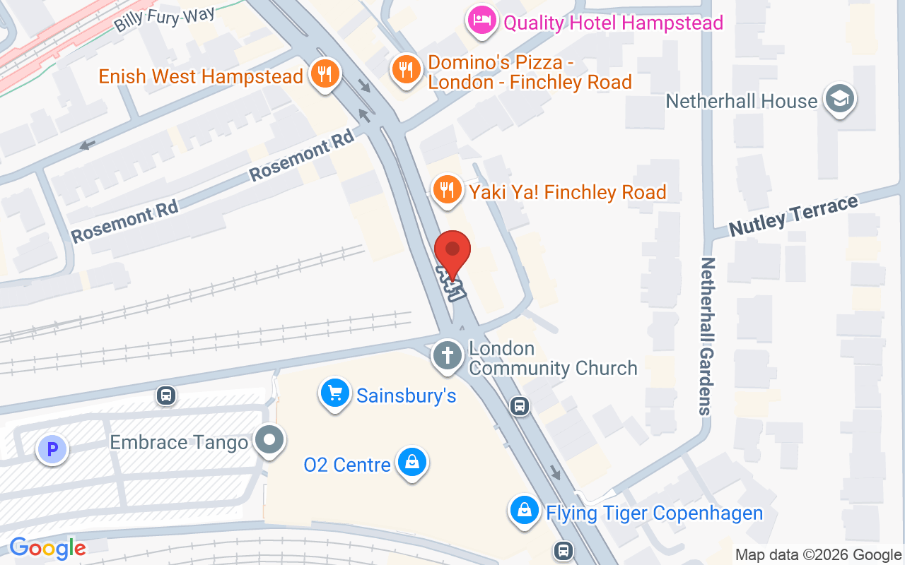 Map showing the location of Brows & Lashes