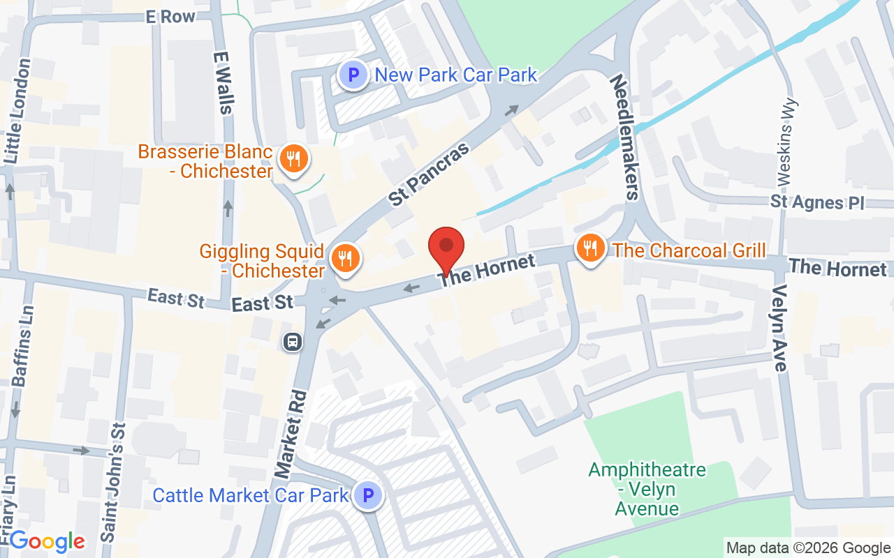 Map showing the location of Buzby & Blue Hairdressers and Beauty Spa