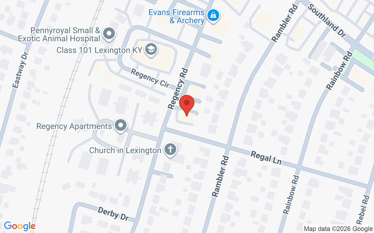 Map showing the location of Camille’s Style Studio