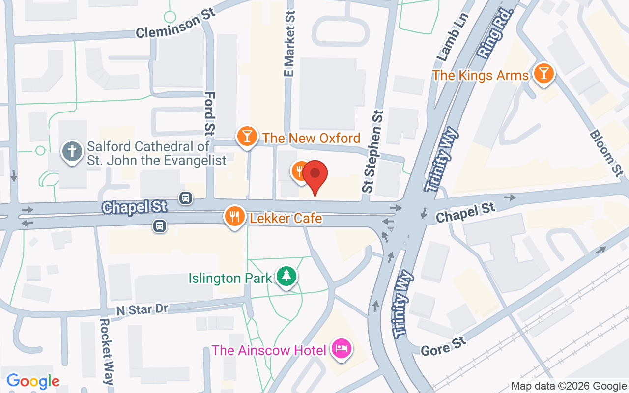 Map showing the location of Chapel Salon