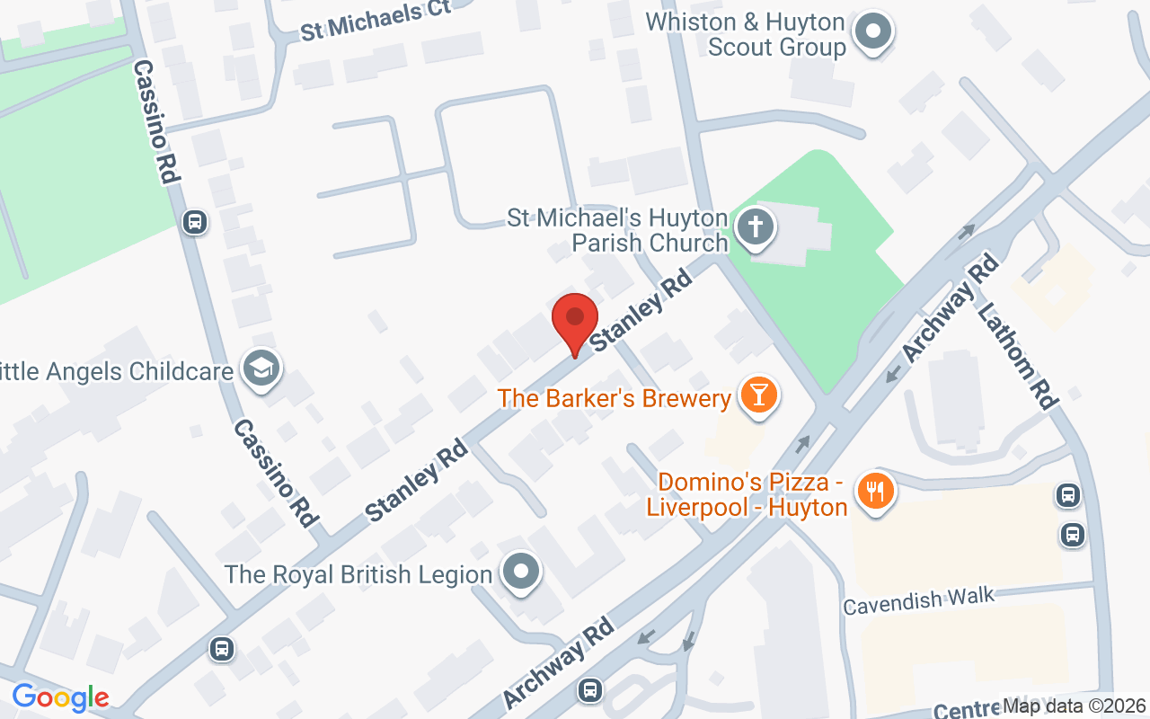 Map showing the location of Chillout Beauty Training