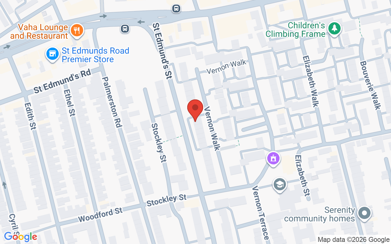 Map showing the location of Christian Wiles, Northampton