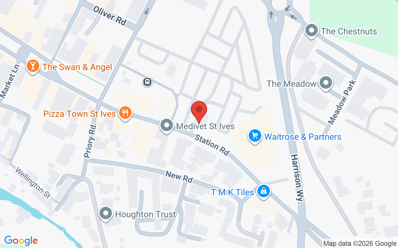 Map showing the location of Citrus Rooms – St Ives