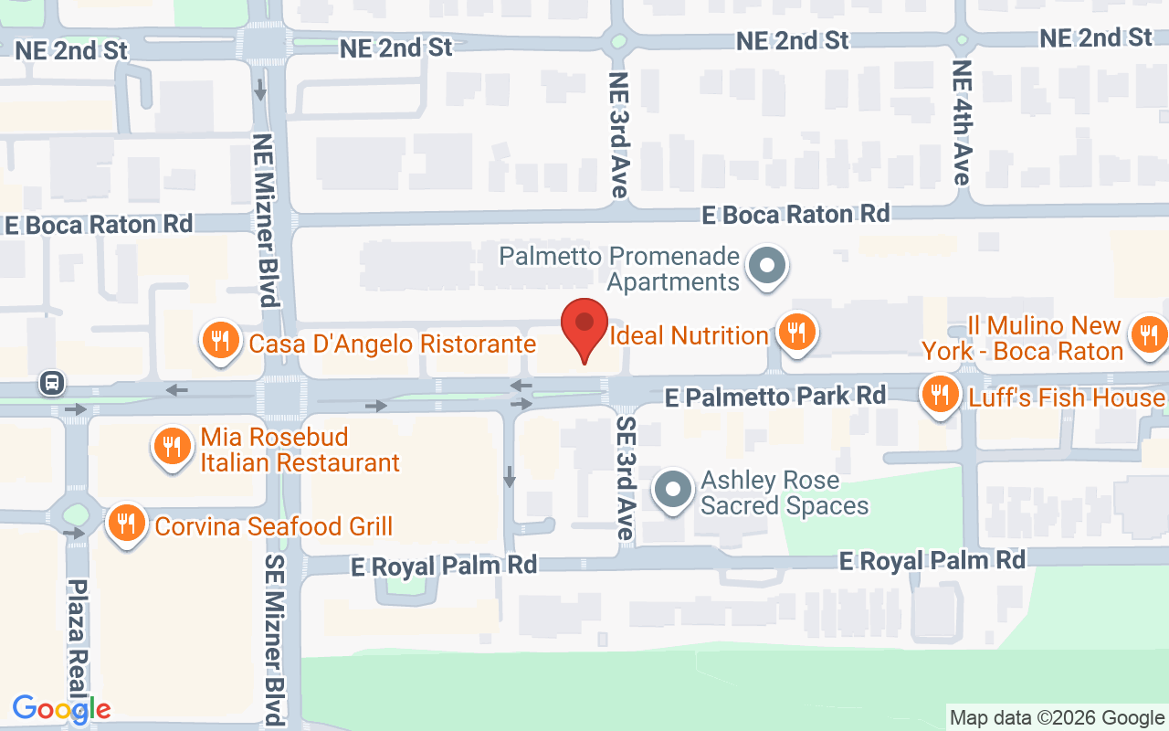Map showing the location of Cloud 10, Downtown Boca