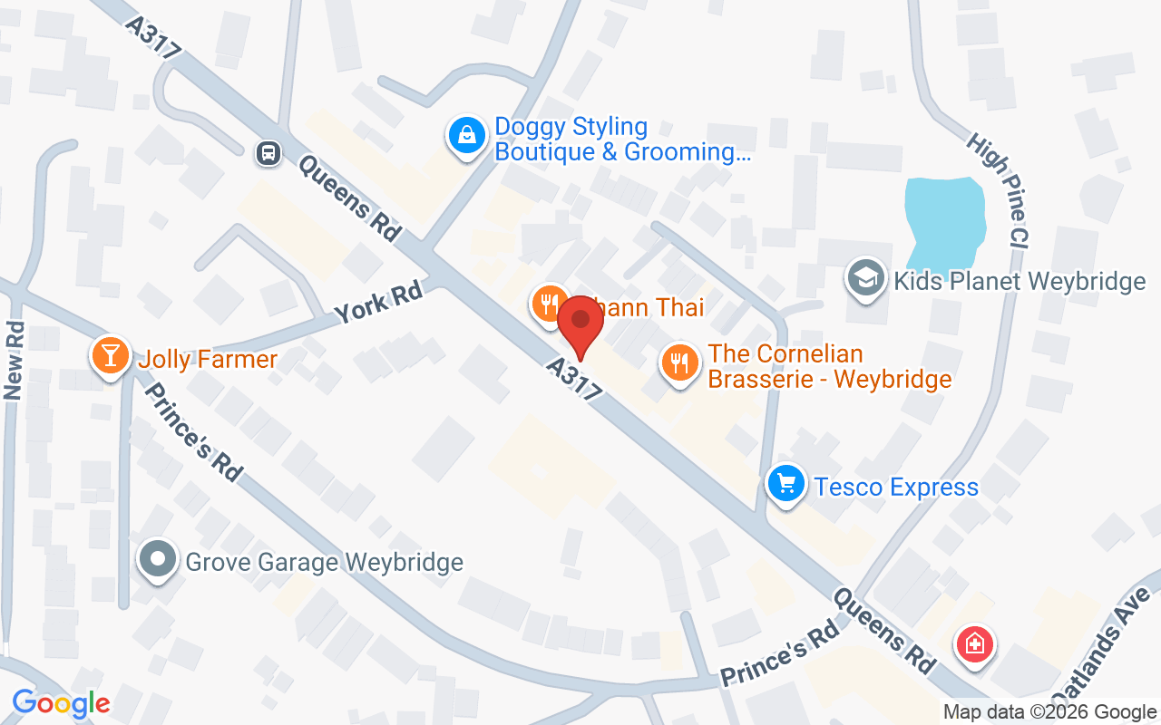 Map showing the location of Collections Hair Club