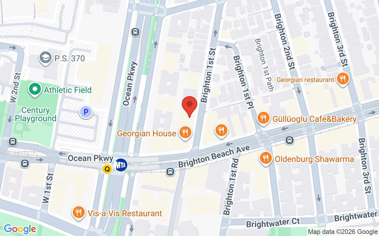 Map showing the location of Color Shop – Brooklyn Hair Salon