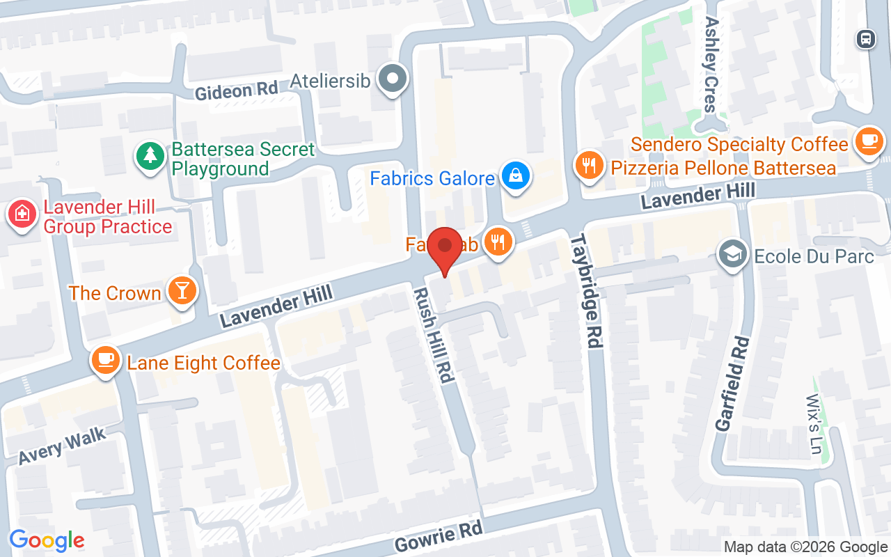 Map showing the location of Colour My Life london