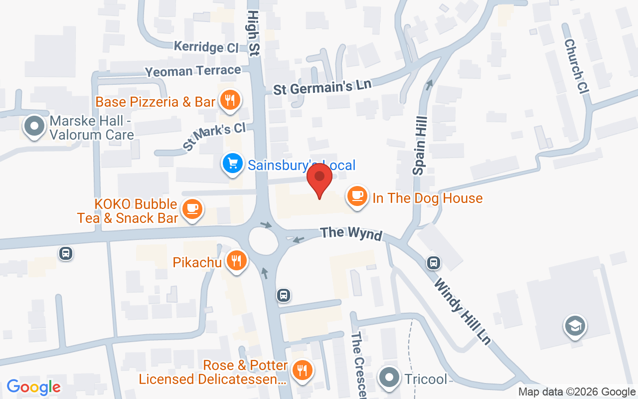 Map showing the location of Contemporary Salons Marske