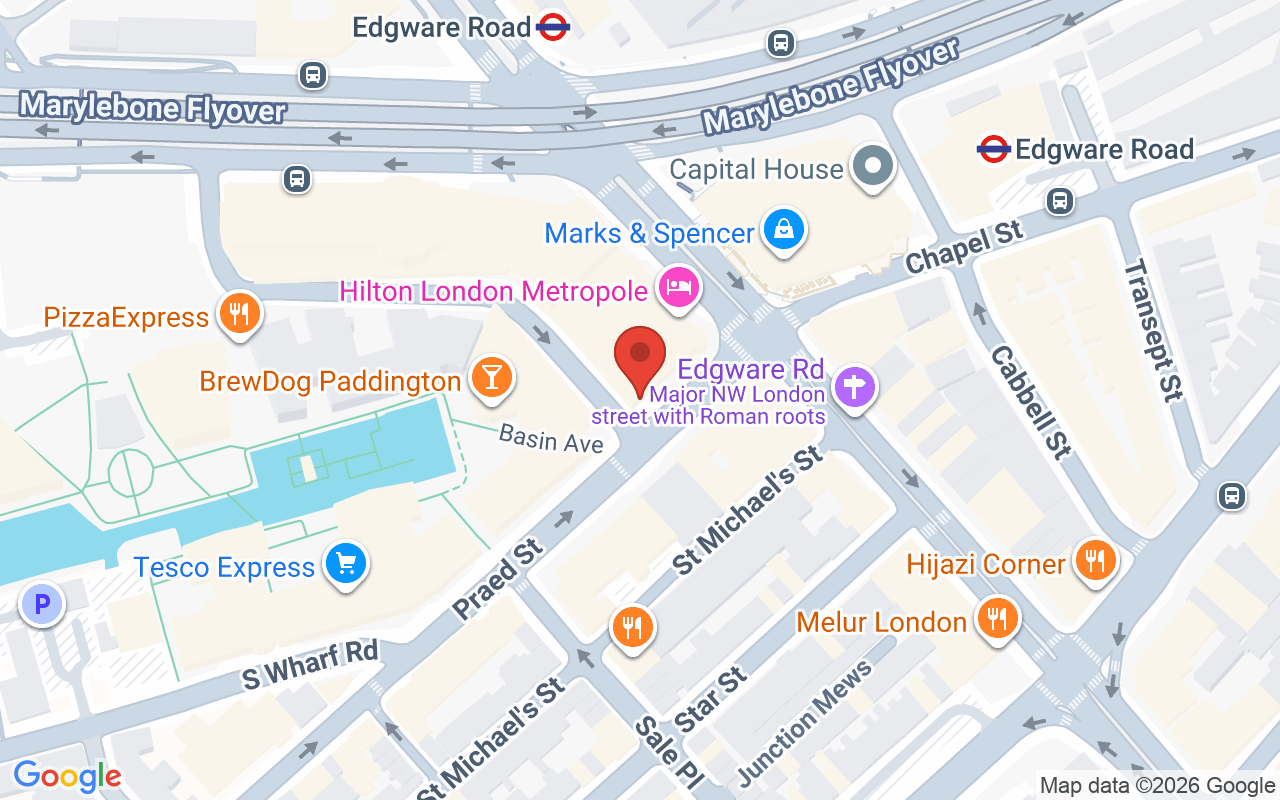 Map showing the location of Contrasti Hair Extensions Salon