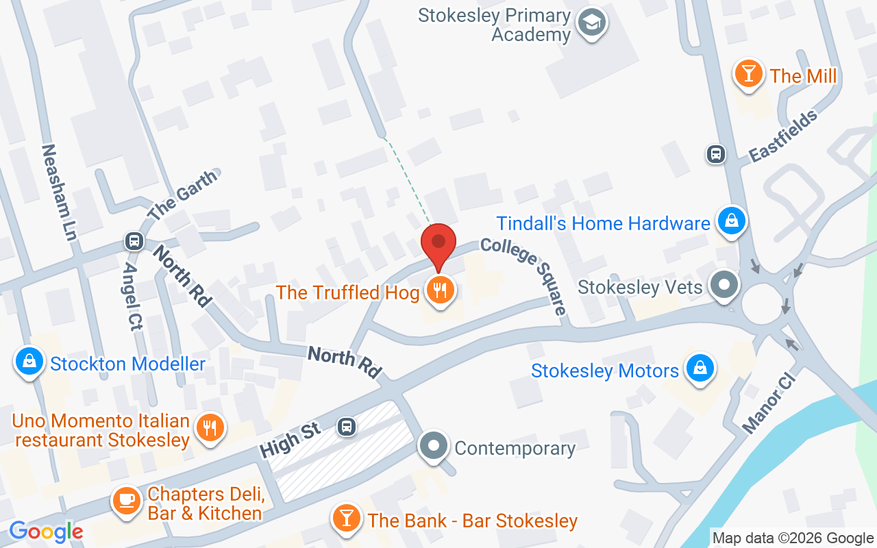 Map showing the location of Convey Salons