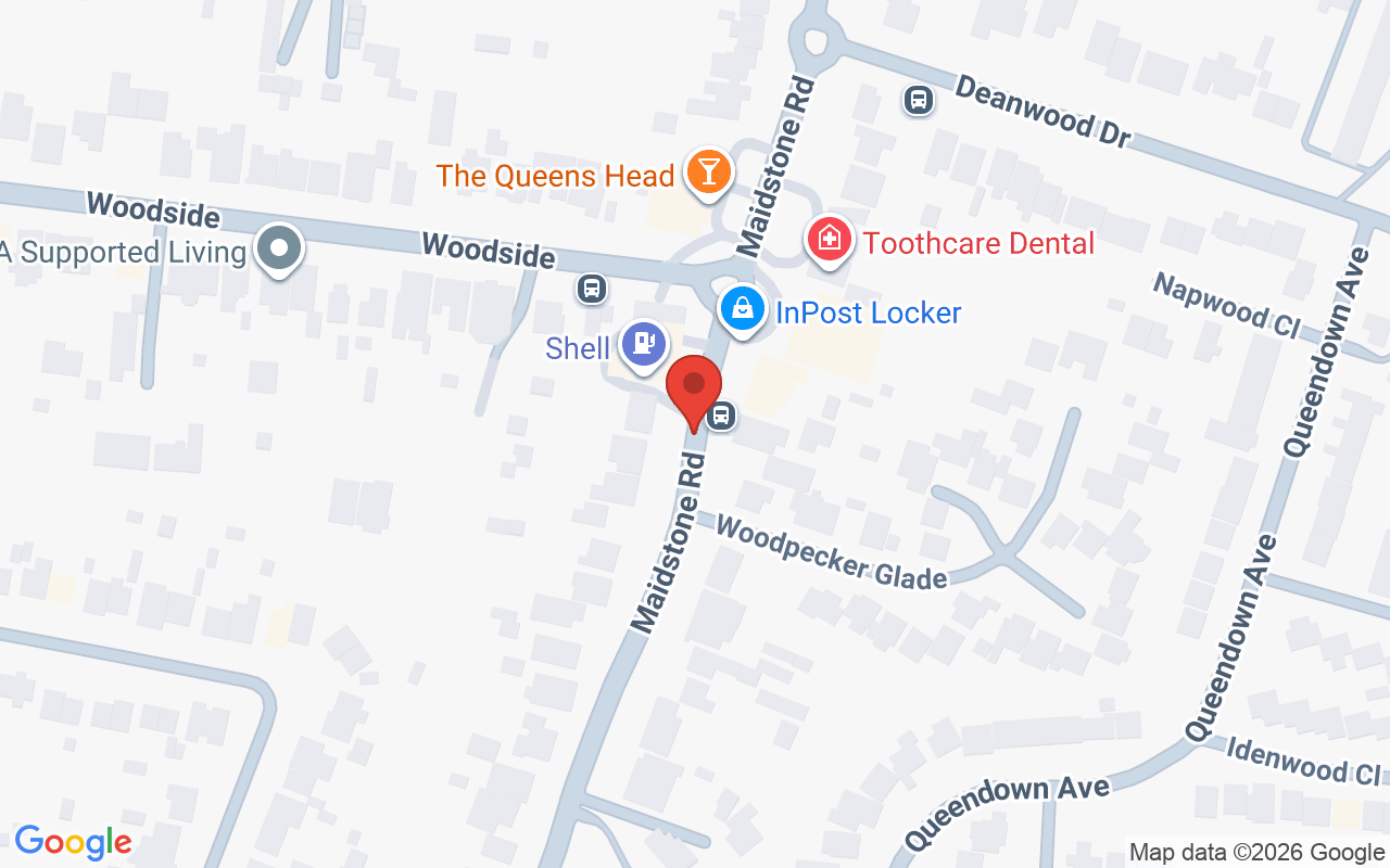 Map showing the location of Daisy Chain Hair & Beauty Kent