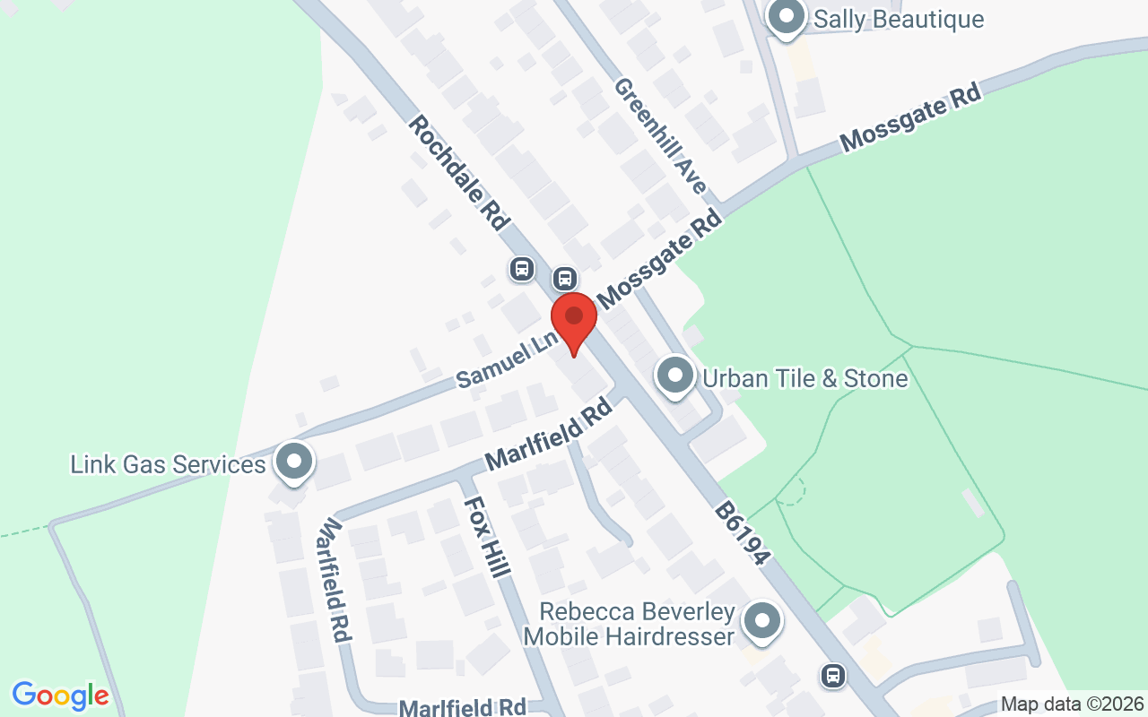 Map showing the location of Darren Michael Hairdressing, Oldham