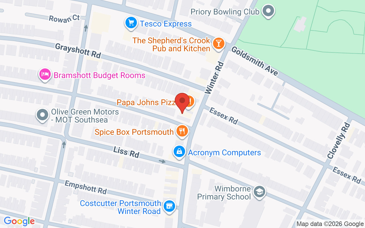 Map showing the location of David Antony Hairdressing