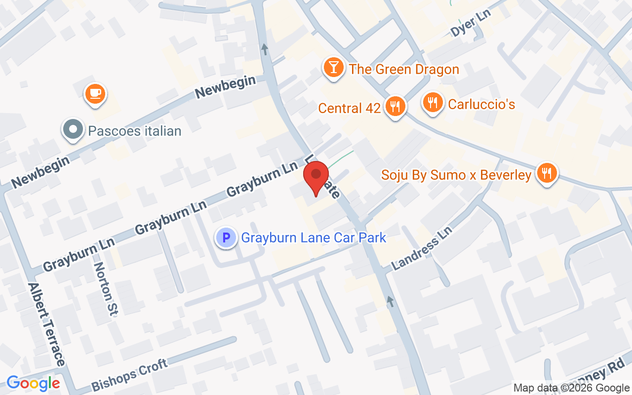 Map showing the location of Debonhair & Beauty Studio