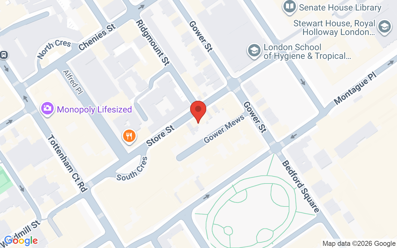 Map showing the location of Decadence Salon