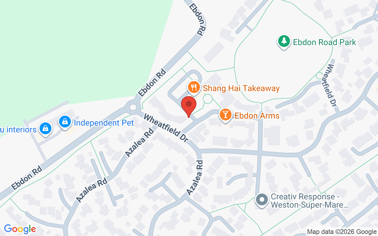 Map showing the location of Ebdon Hair & Beauty Salon