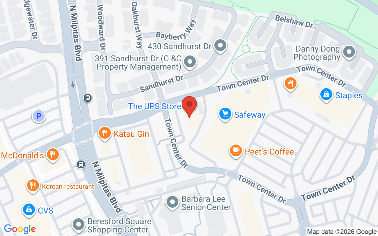 Map showing the location of Eighteen Eight Fine Men’s Salons