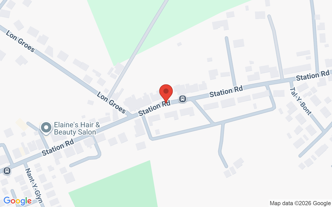 Map showing the location of Elaine’s Hair and Beauty Salon