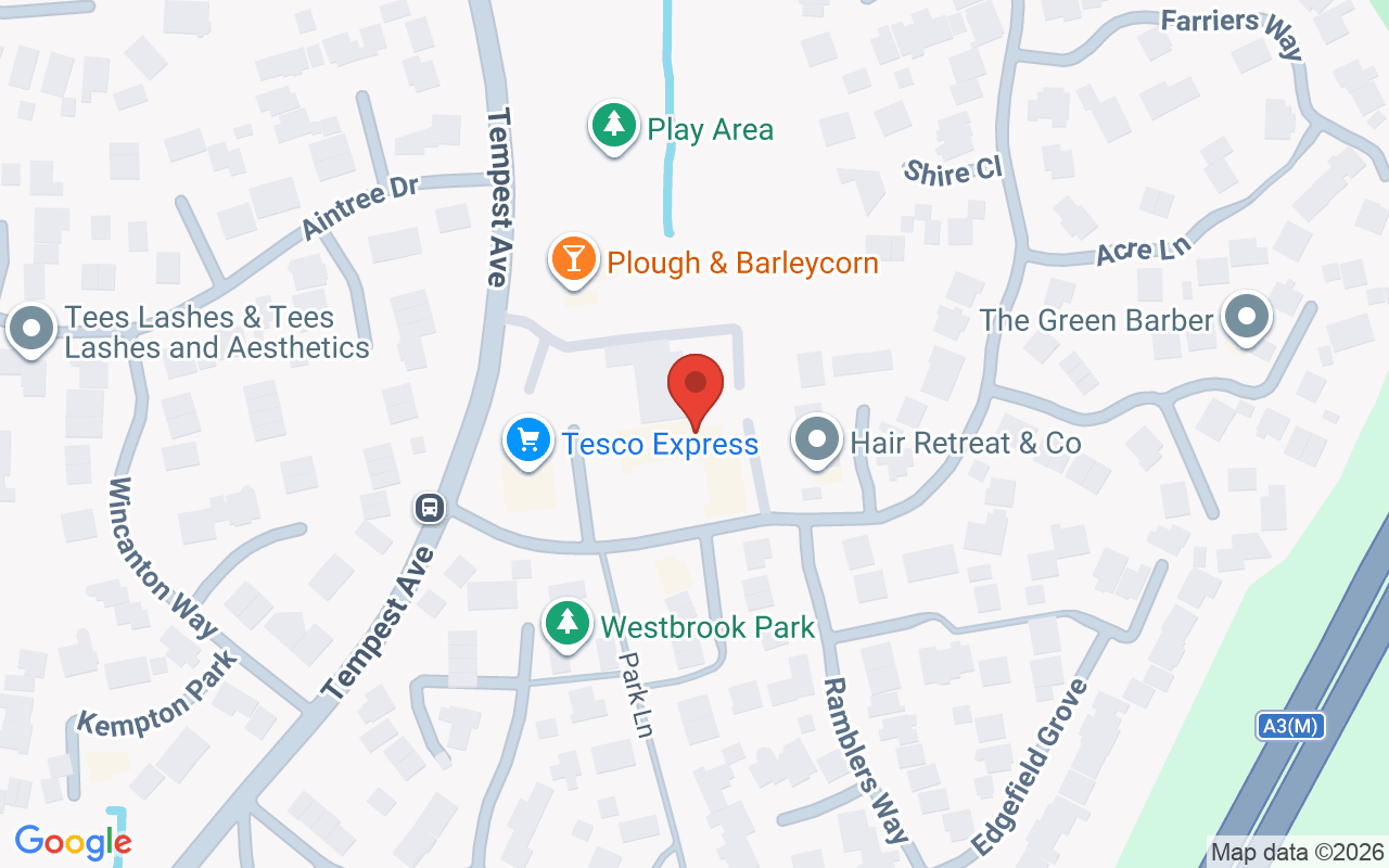Map showing the location of Elegance Bridal Coiffure