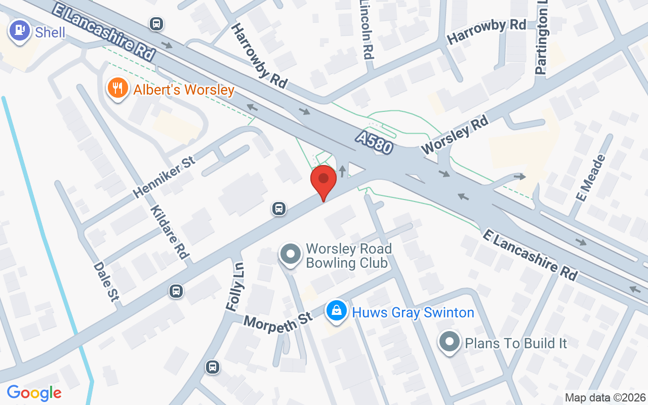 Map showing the location of Elysium, Hair & Beauty, Manchester
