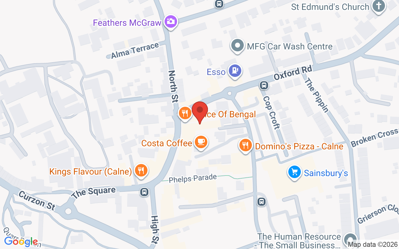 Map showing the location of Escape, Hair & Beauty