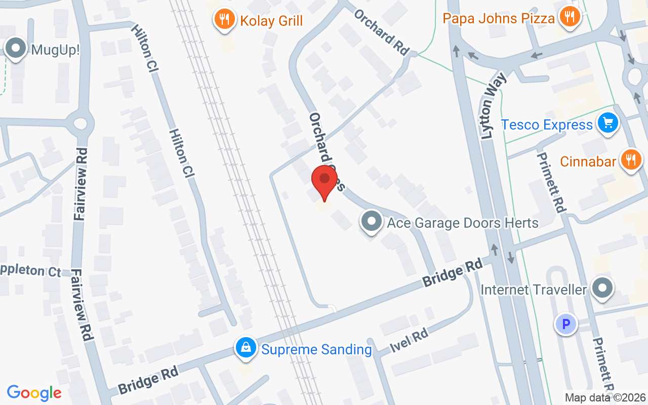 Map showing the location of Eva Jacobs Aesthetics Stevenage