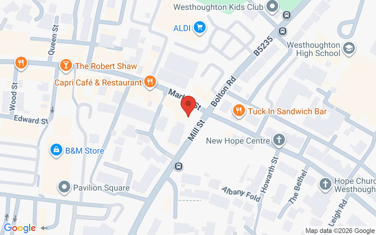 Map showing the location of Evolve Spa & Beauty Clinic