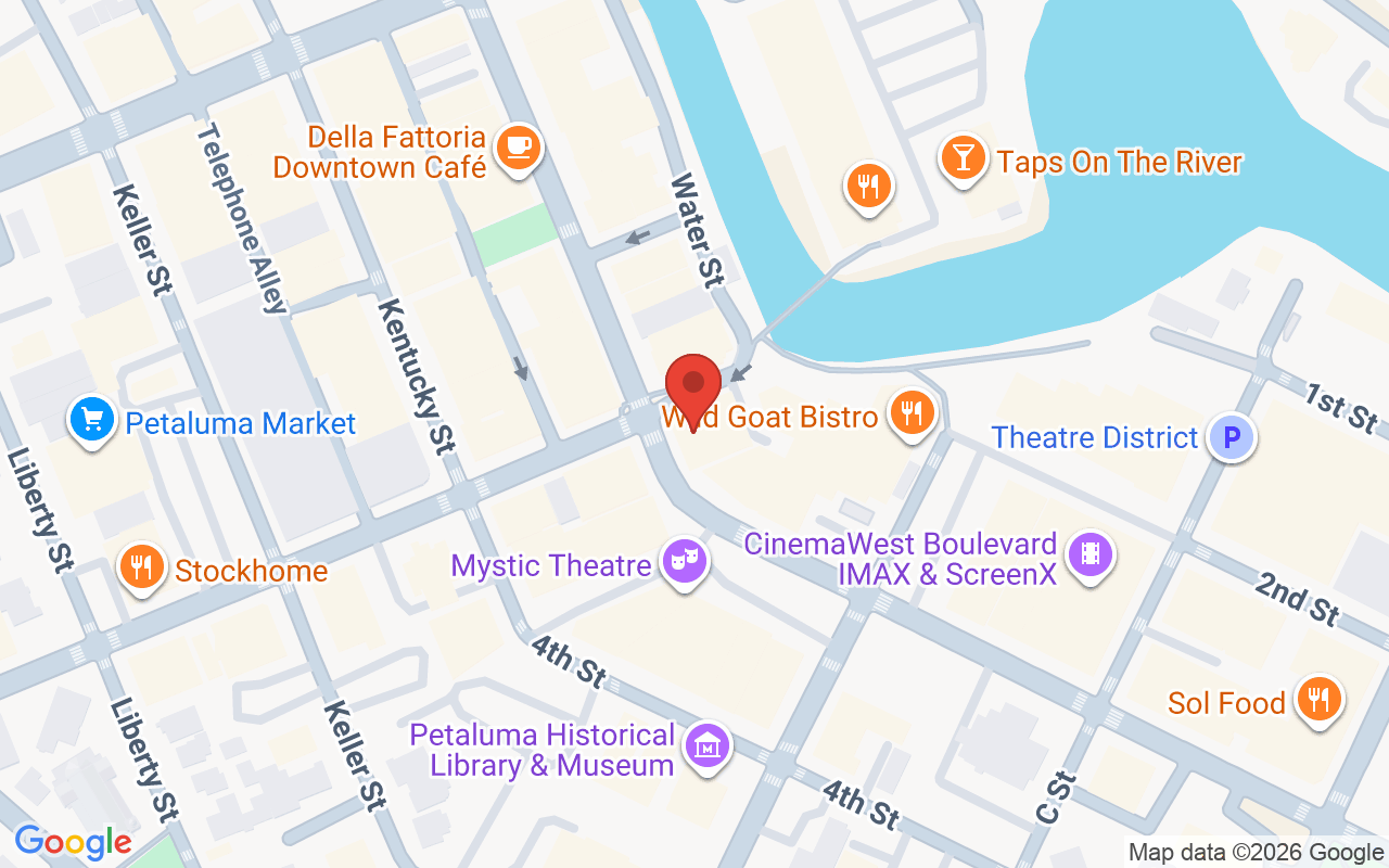 Map showing the location of Finesse Hair Salon